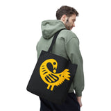 Sankofa Yellow Tote Bag | Sankofa Shopping Bag | Sankofa Tote | Adinkra Tote Bag