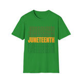 Juneteenth Unisex Softstyle T-Shirt, Graphic Tee, Statement Shirt, Gift for Art Lovers, Festival Wear, - Black History Month, Cultural