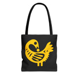 Sankofa Yellow Tote Bag | Sankofa Shopping Bag | Sankofa Tote | Adinkra Tote Bag