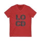 Locd Unisex Jersey Short Sleeve V-Neck Tee