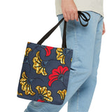 Ankara Flower Tote Bag — African Print Floral Market Tote