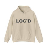 LOC'D Black Mudcloth Hooded Sweatshirt