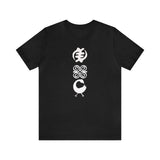 Adinkra Gye Nyame, Dwennimmen, Sankofa, Jersey Short Sleeve Tee