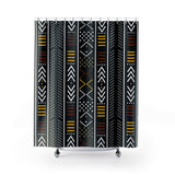 Multi-colored Mudcloth Shower Curtain