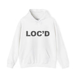 LOC'D Black Mudcloth Hooded Sweatshirt