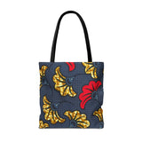 Ankara Flower Tote Bag — African Print Floral Market Tote