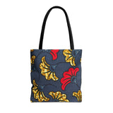 Ankara Flower Tote Bag — African Print Floral Market Tote