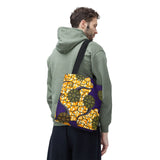 Ankara Print Purple & Gold Tote Bag — African Print Tote