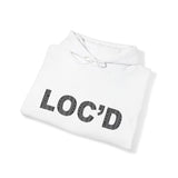 LOC'D Black Mudcloth Hooded Sweatshirt