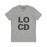 Locd Unisex Jersey Short Sleeve V-Neck Tee