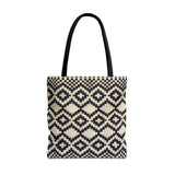 Ankara Cream and Black Tote Bag | African Print Bag