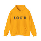 LOC'D Black Mudcloth Hooded Sweatshirt