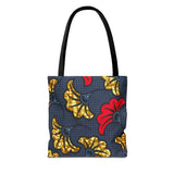 Ankara Flower Tote Bag — African Print Floral Market Tote