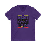 Black Girl Magic Unisex Jersey Short Sleeve V-Neck Tee