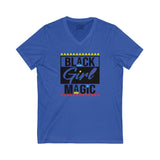 Black Girl Magic Unisex Jersey Short Sleeve V-Neck Tee