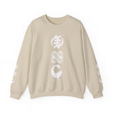 Adinkra Symbols Gye Nyame, Dwennimmen,  Sankofa Crewneck Sweatshirt