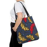 Ankara Flower Tote Bag — African Print Floral Market Tote