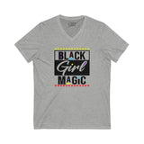 Black Girl Magic Unisex Jersey Short Sleeve V-Neck Tee