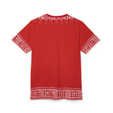 Red And White Dashiki Unisex Tee