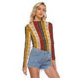 Adinkra Print Women's Mesh T-shirt