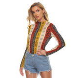 Adinkra Print Women's Mesh T-shirt