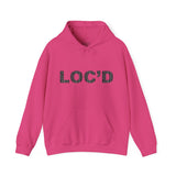 LOC'D Black Mudcloth Hooded Sweatshirt