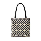Ankara Cream and Black Tote Bag | African Print Bag