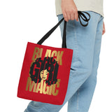 Red Black Girl Magic Tote Bag