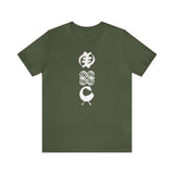 Adinkra Gye Nyame, Dwennimmen, Sankofa, Jersey Short Sleeve Tee