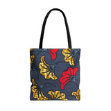 Ankara Flower Tote Bag — African Print Floral Market Tote