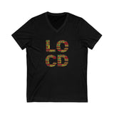 Locd Unisex Jersey Short Sleeve V-Neck Tee