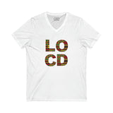 Locd Unisex Jersey Short Sleeve V-Neck Tee