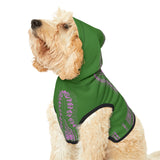 African Print Pet Hoodie - Green and Pink Dashiki