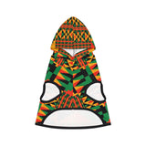 African Print Pet Hoodie - Kente Inspired