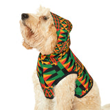 African Print Pet Hoodie - Kente Inspired
