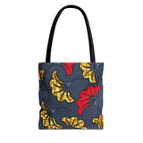 Ankara Flower Tote Bag — African Print Floral Market Tote