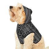 Black & White Ankara Pet Hoodie — African Print Dog Hoodie