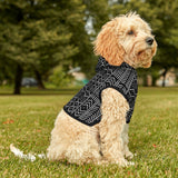 Black & White Ankara Pet Hoodie — African Print Dog Hoodie
