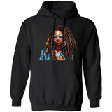 Loc'd Queen with Glasses Hoodie