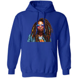 Loc'd Queen with Glasses Hoodie