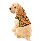 Kente Ankara Pet Hoodie — African Print Dog Sweatshirt