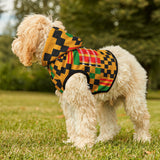Kente Ankara Pet Hoodie — African Print Dog Sweatshirt