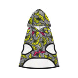 Pet Hoodie - Flower African Inspired Ankara Print Dog or Cat Hoodie