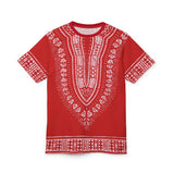 Red And White Dashiki Unisex Tee