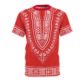 Red And White Dashiki Unisex Tee