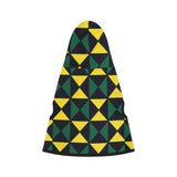 Yellow, Green, and Black Ankara Pet Hoodie