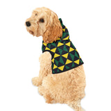 Yellow, Green, and Black Ankara Pet Hoodie