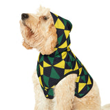 Yellow, Green, and Black Ankara Pet Hoodie