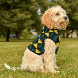 Yellow, Green, and Black Ankara Pet Hoodie