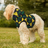 Yellow, Green, and Black Ankara Pet Hoodie